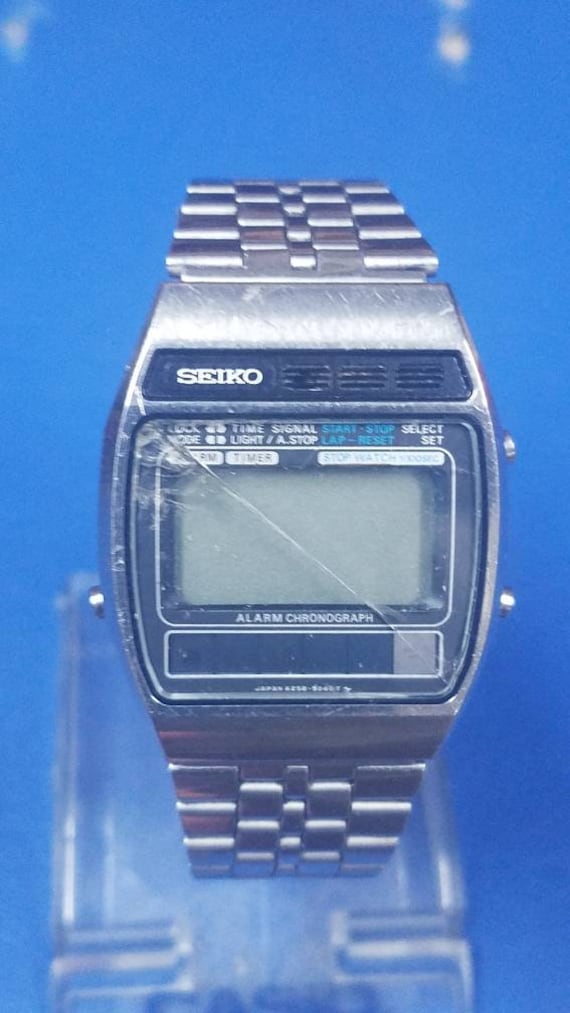 Tradition Bemærkelsesværdig Tilgivende Very Rare & Vtg Seiko A258-5060 Solar Digital Watch Not - Etsy