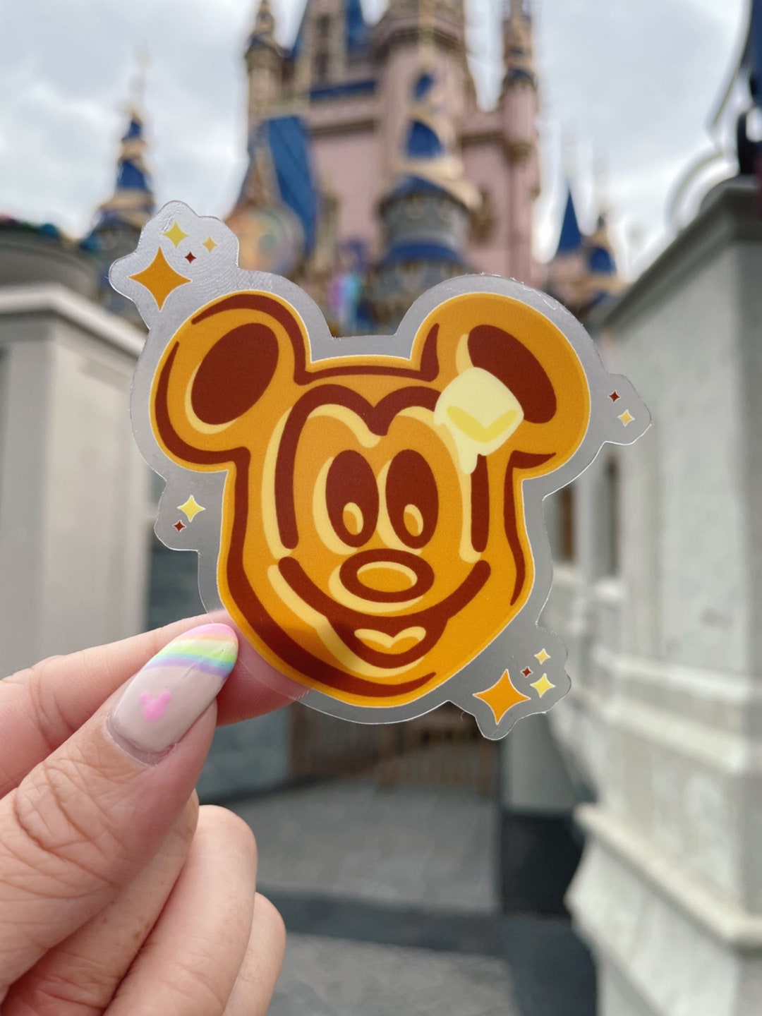 Mickey Waffles Sticker Etsy