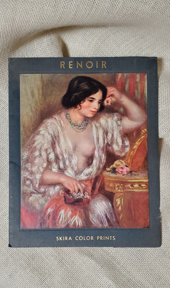 Rare Vintage 1950s Renoir “Bather Asleep” Swiss Art Print Rare Vintage 1950s Renoir “Bather Asleep” Swiss Art Print