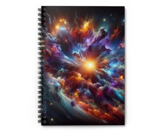 Spiral Notebook - Ruled Line Galaxy Manifestation Journal