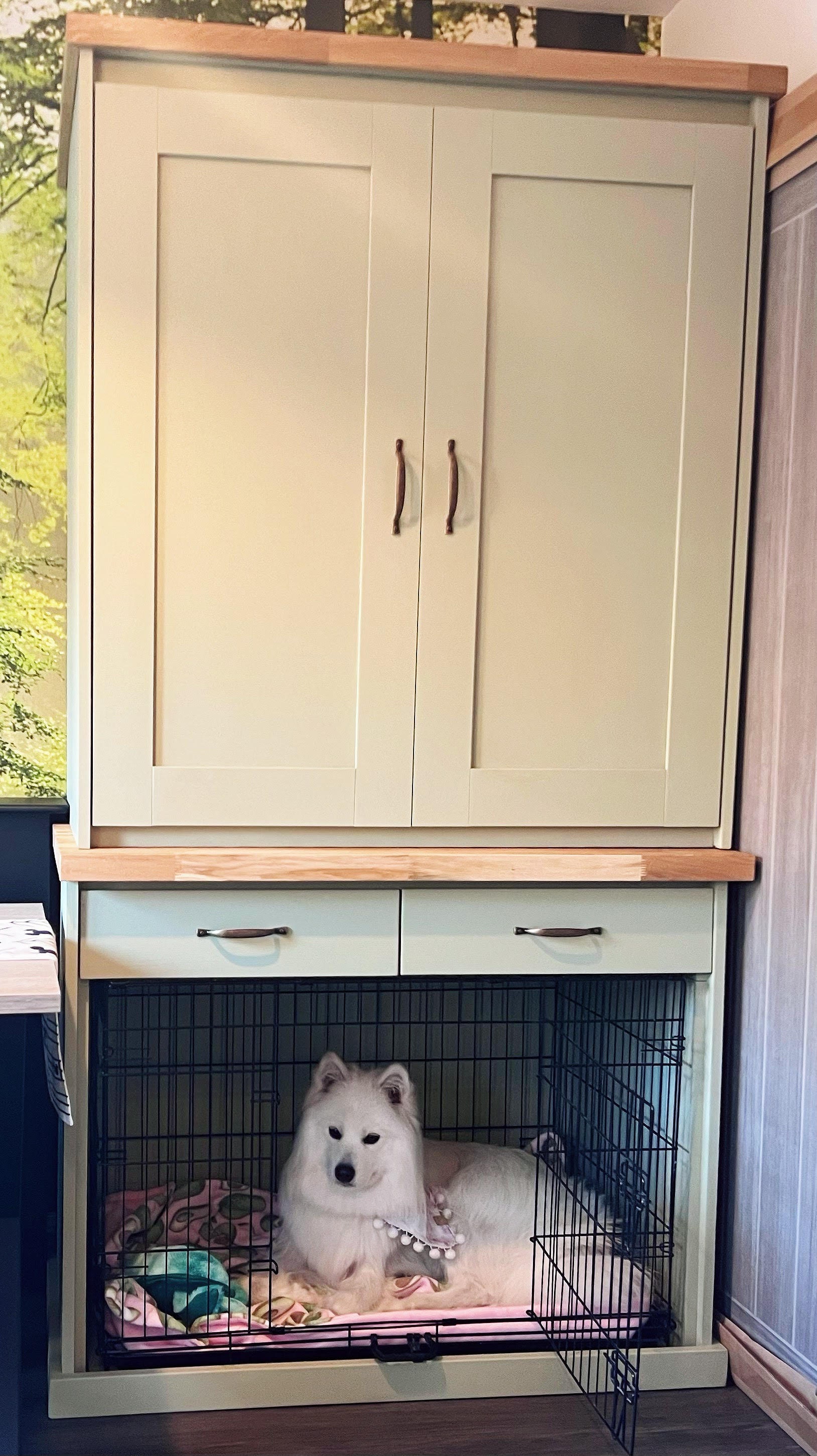 Dog Crate With Larder Etsy UK dog-crate-with-larder-etsy-uk
