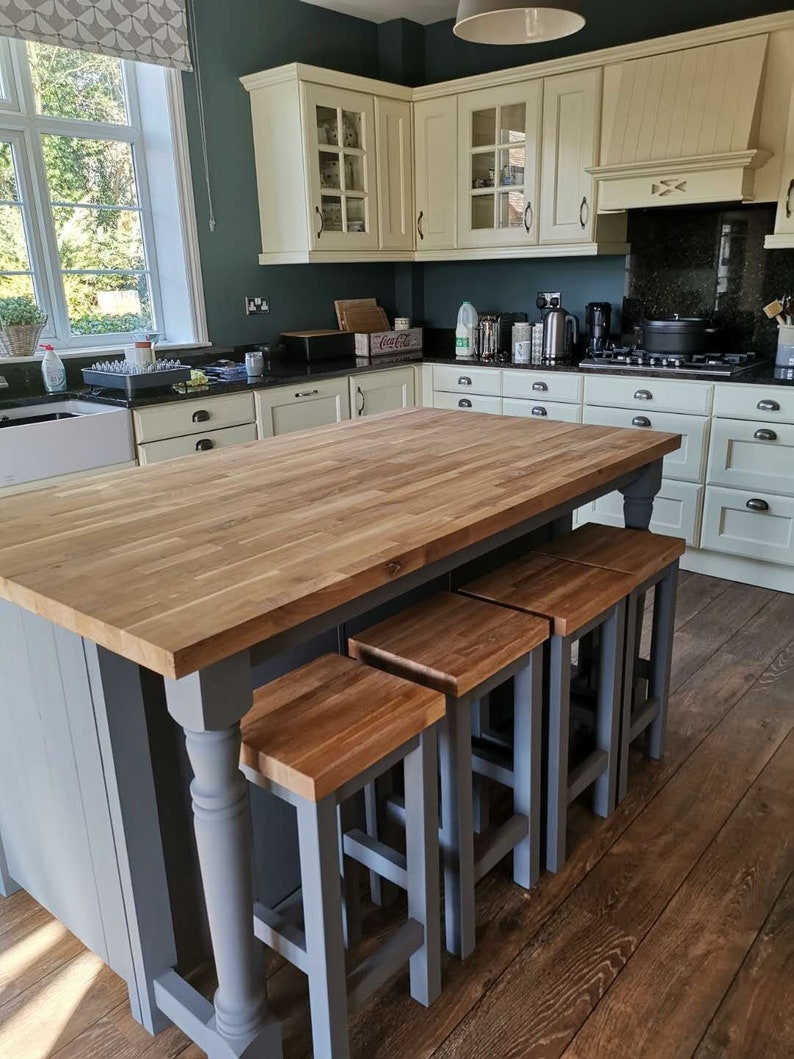 Bespoke farmhouse kitchen island The Burford image 1