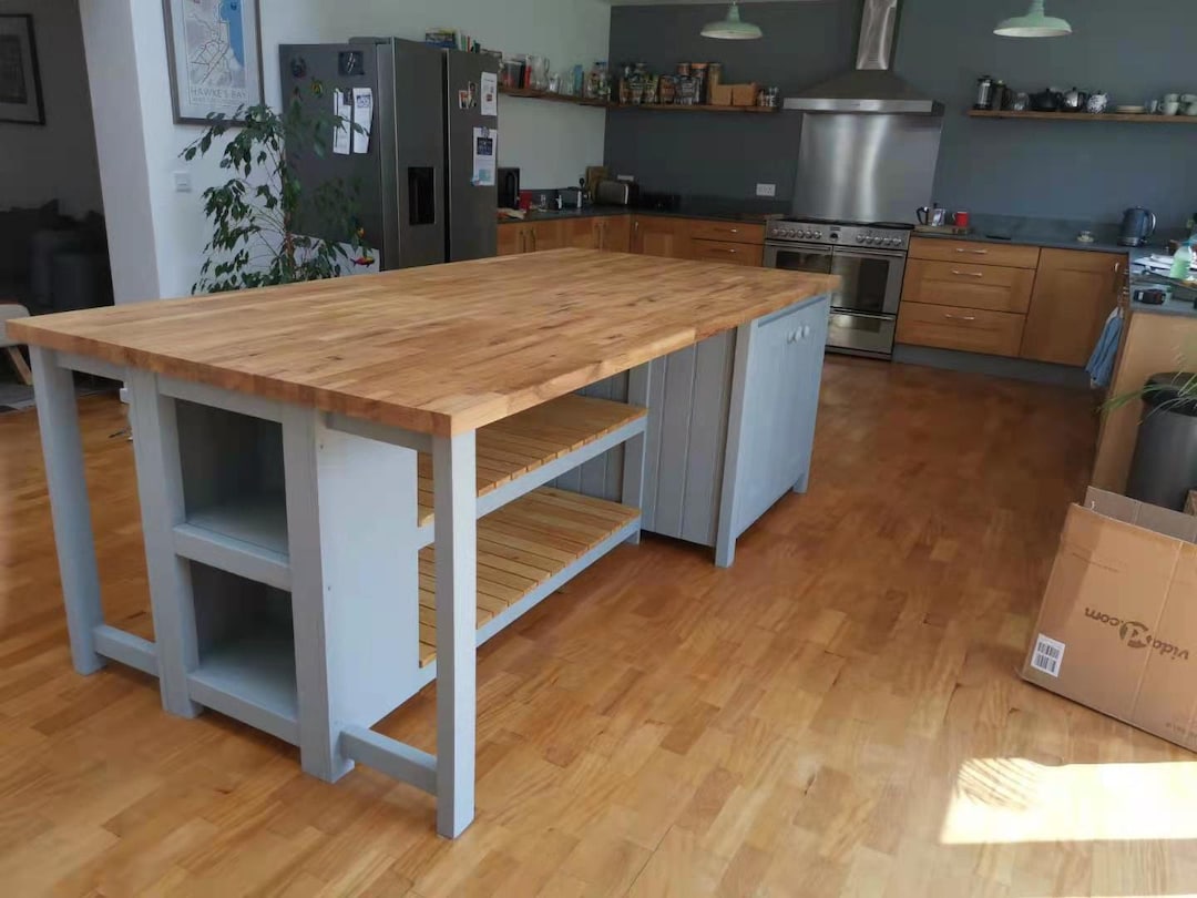 The Whitby T Shape Kitchen Dining Island Etsy UK