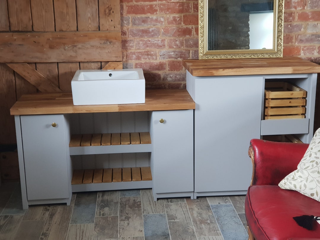 Handmade Bathroom Vanity and Toilet Unit Etsy UK