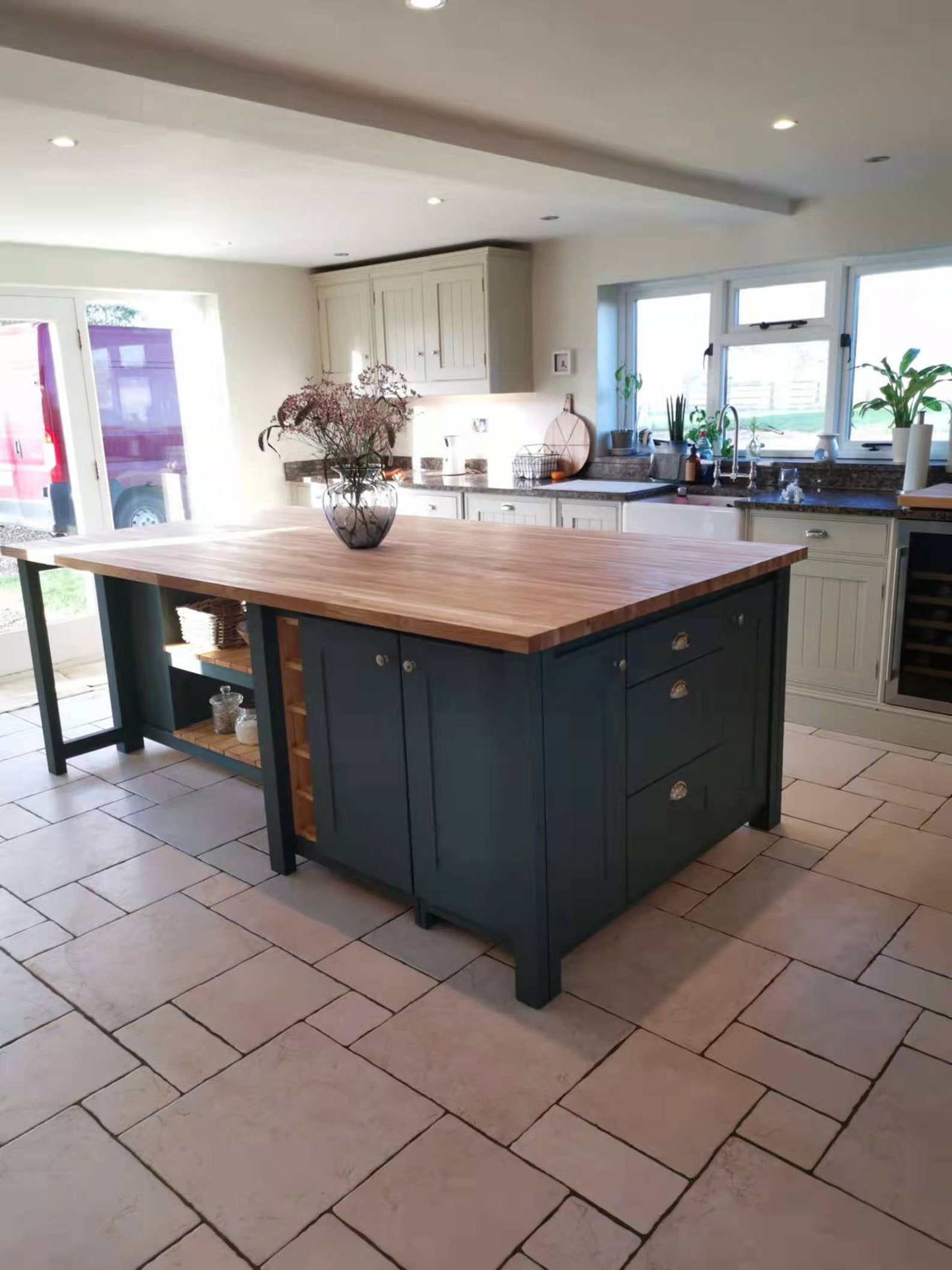 The Whitby T Shape Kitchen Dining Island Etsy UK