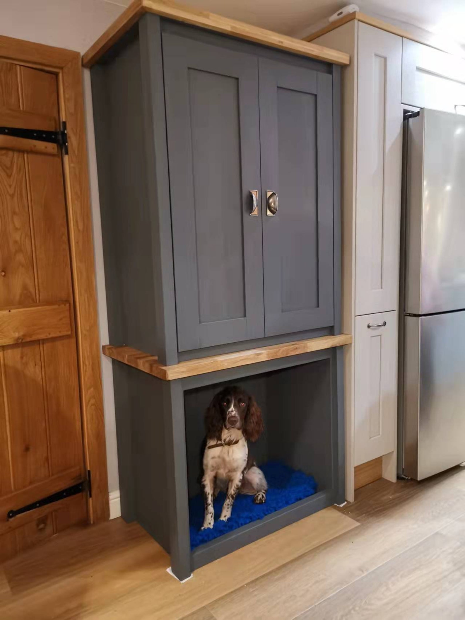 Dog Crate With Larder - Etsy UK