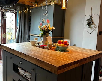 Bespoke kitchen island and larder set