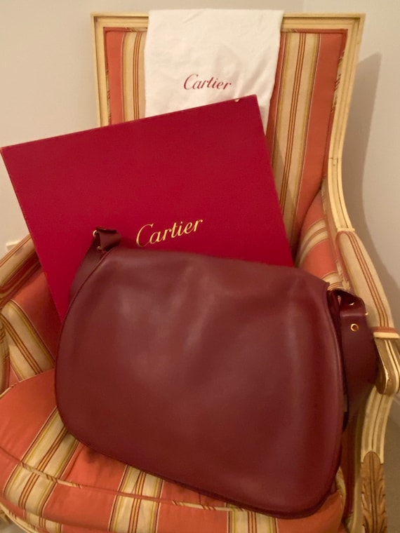 Vintage unused @cartier messenger crossbody bag