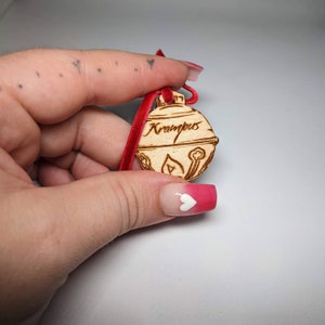 Krampus Bell- Wooden Charm/Pin