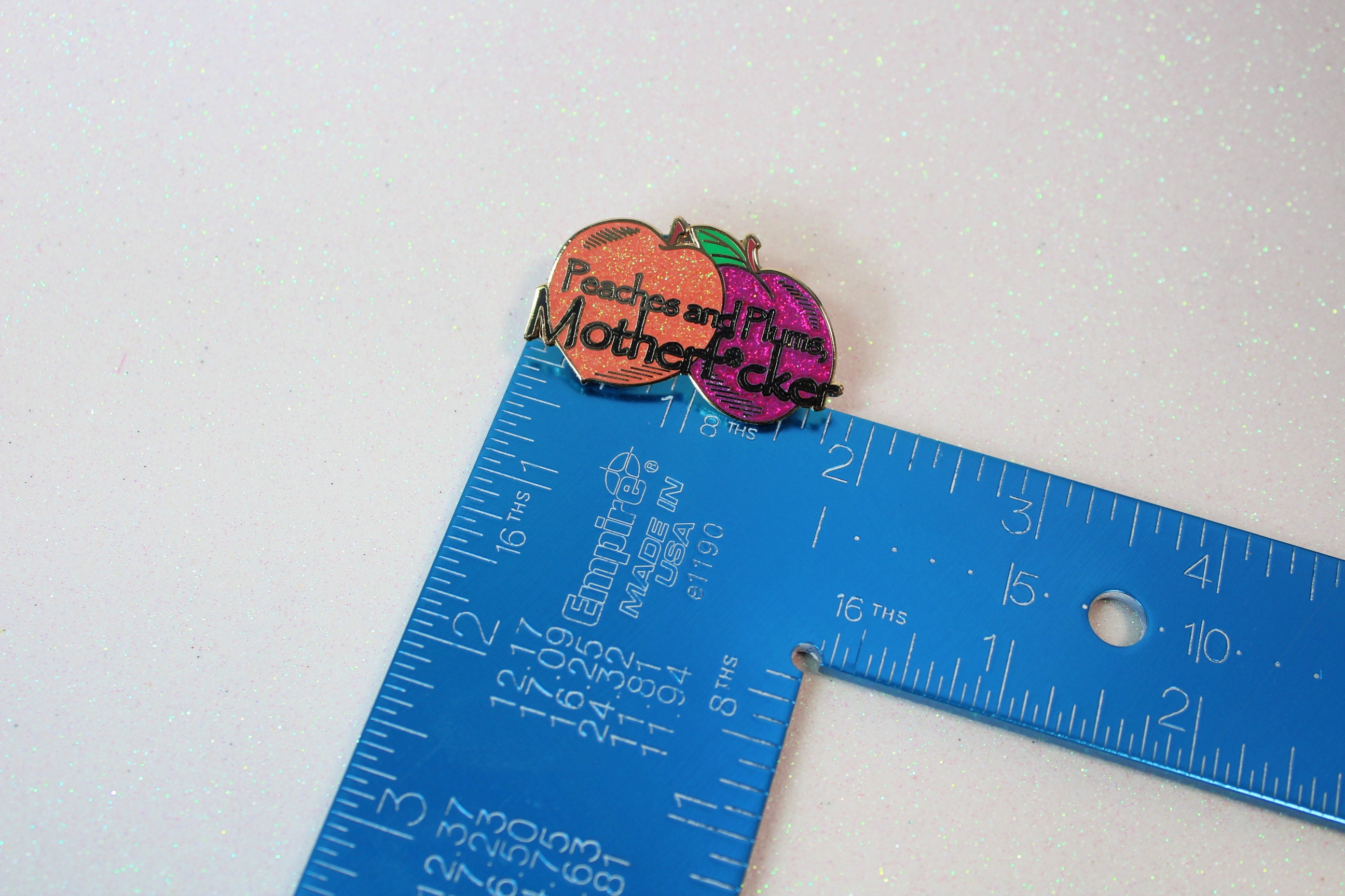 The Magicians Glitter Peaches and Plums Hard Enamel Pin Etsy