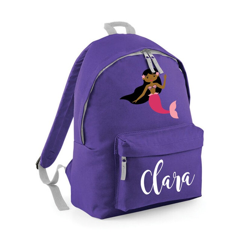 Personalised Rucksack School Bag Personalised Backpack Kids Bag Personalised Mermaid Kids Backpack Kids Rucksack