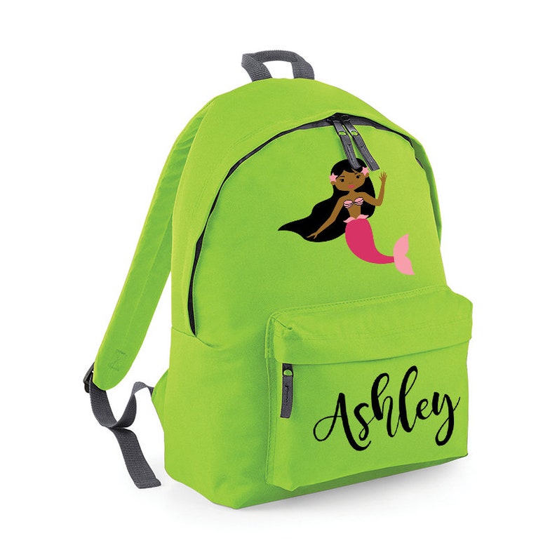 Personalised Rucksack School Bag Personalised Backpack Kids Bag Personalised Mermaid Kids Backpack Kids Rucksack