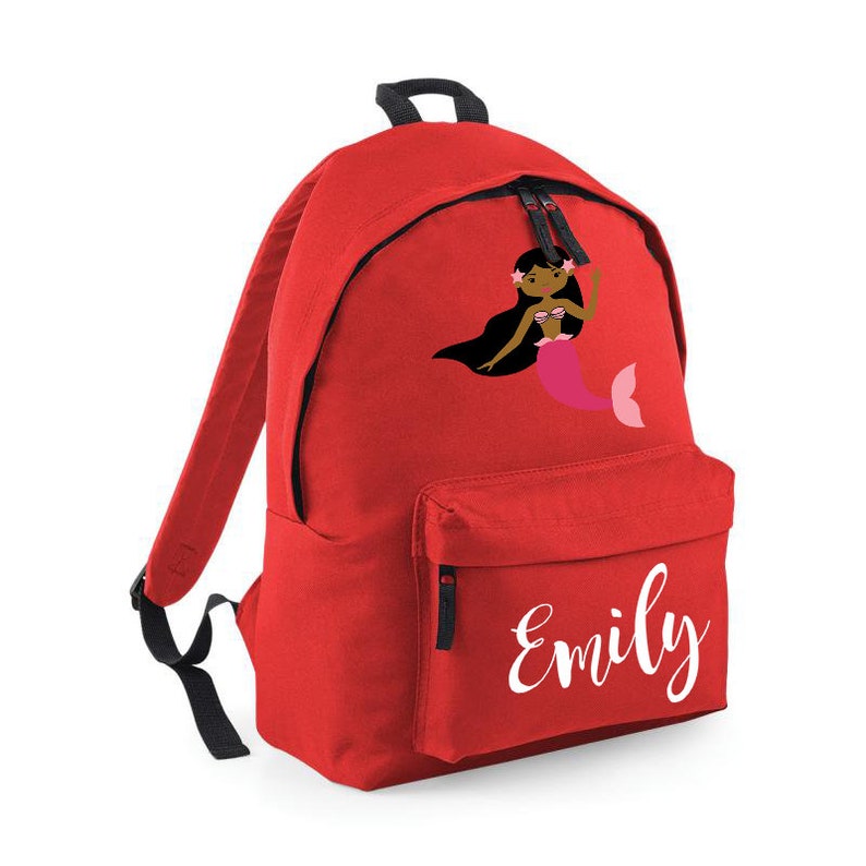 Personalised Rucksack School Bag Personalised Backpack Kids Bag Personalised Mermaid Kids Backpack Kids Rucksack