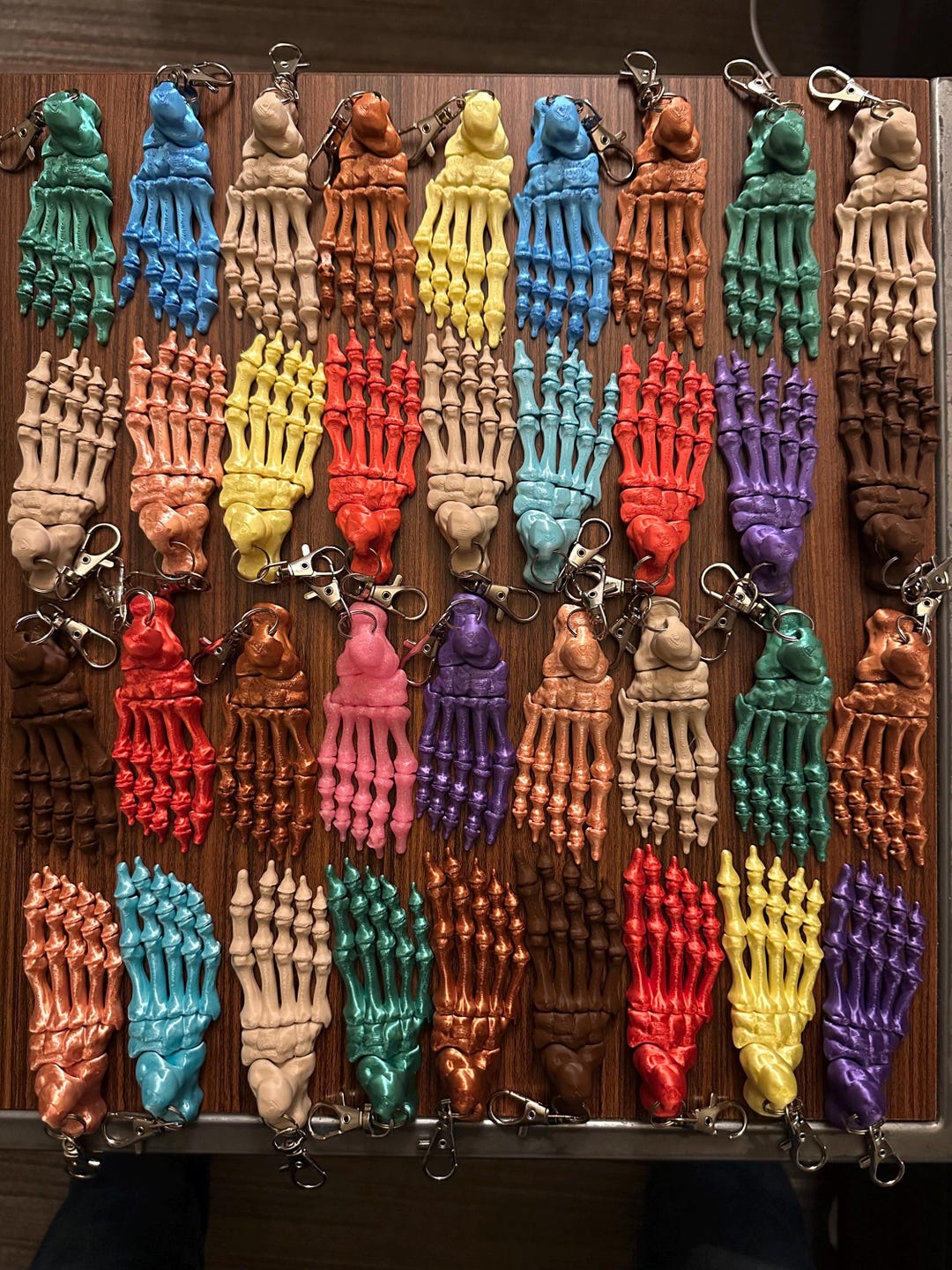 Skeleton Foot Keychain: Medical Anatomy Charm - Etsy