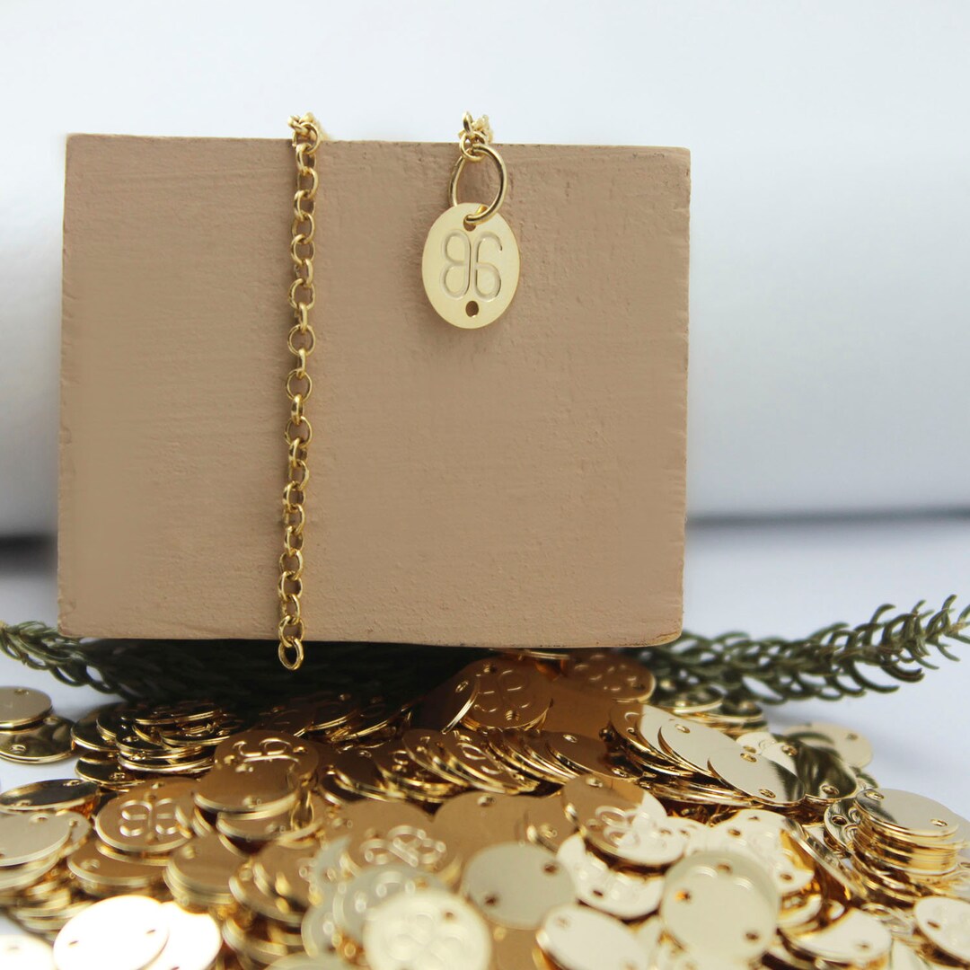 Metal Tags, Custom Metal Tags, Jewelry Identification Tags, Gold Plated