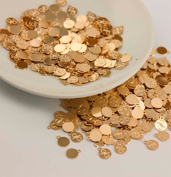 18kl GoldPlated Tags Custom Tag Pack Tags with Staples Etsy