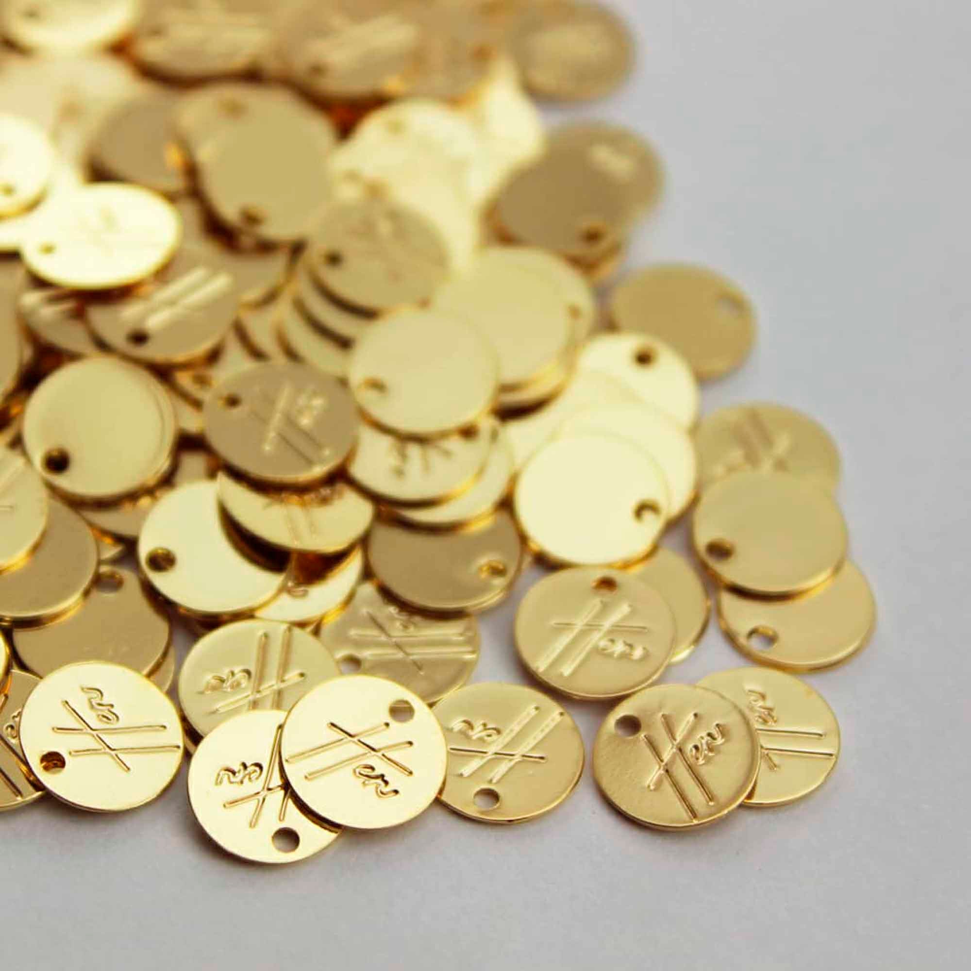 Custom Metal tags Gold Plated Tags Brands Customized Tags. Etsy