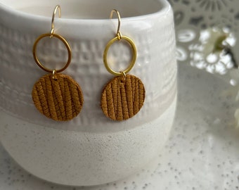 Genuine Leather Earrings, Leather Earrings, Lightweight Earrings