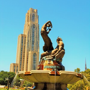 Mary Schenley Memorial Fountain, Cathedral of Learning, Oakland , University of Pittsburgh