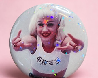 Y2K Goth Holographic Button – 2.25” Pinback Button