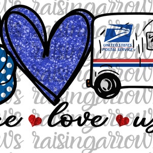 Download Peace Love Postal Worker Svg Png Digital Download Etsy