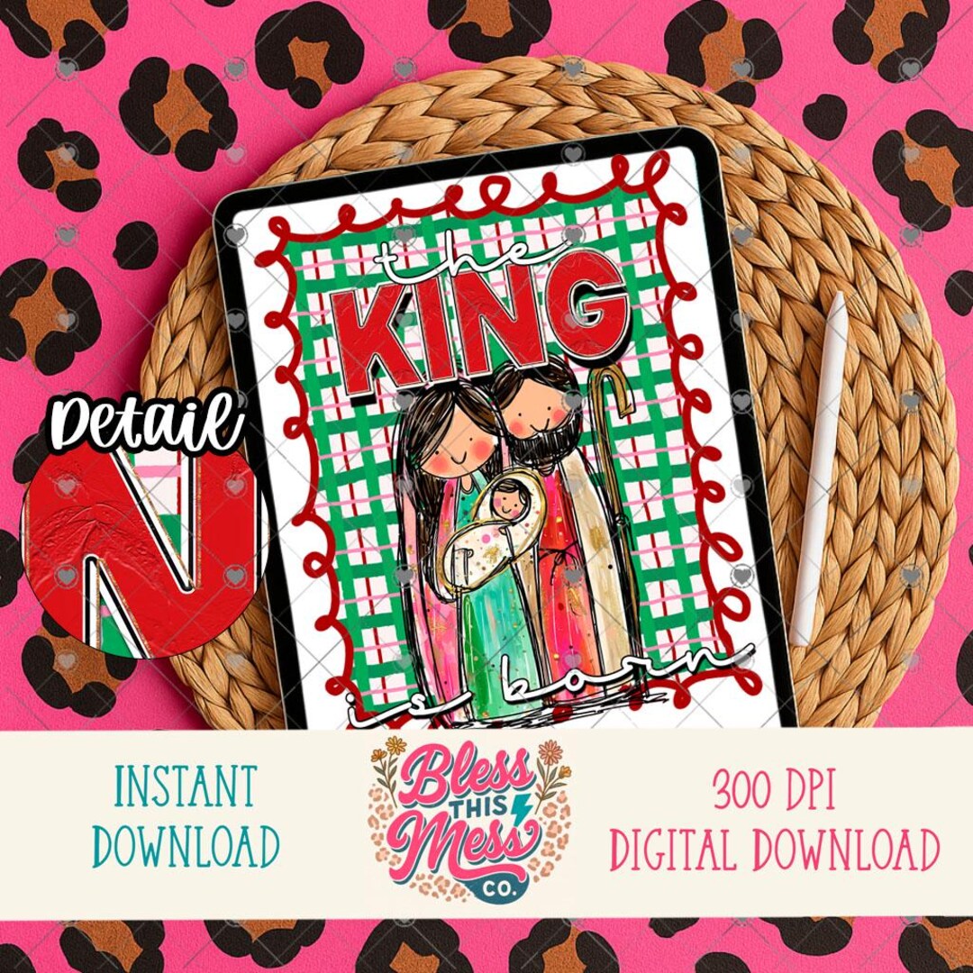 King is Born- Digital PNG - Etsy