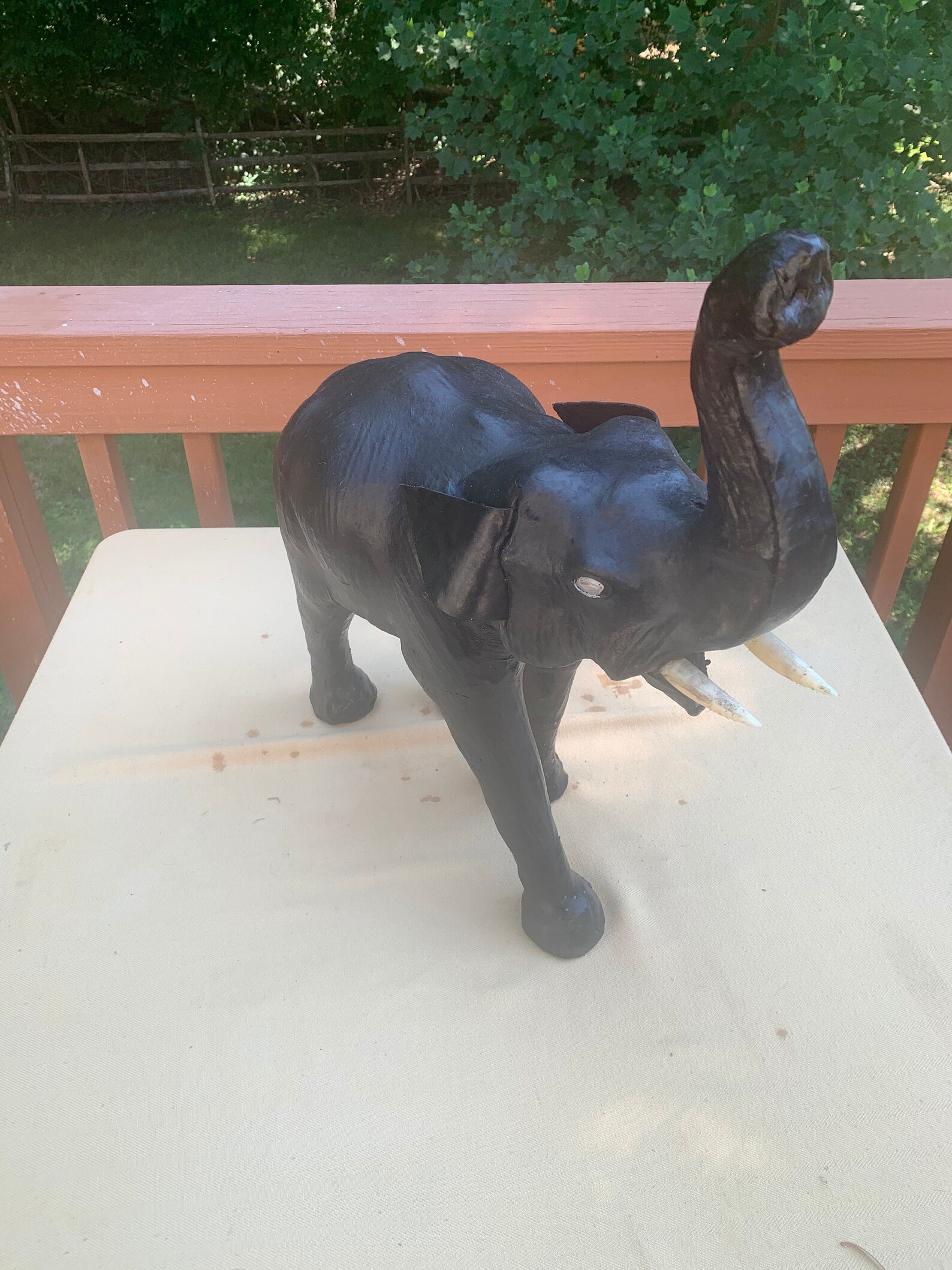 front door elephant statue