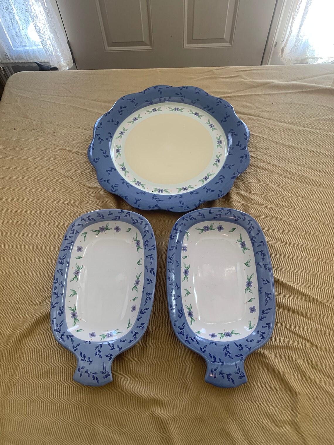 Pfaltzgraff Summer Breeze Serving Platters/Plates Etsy