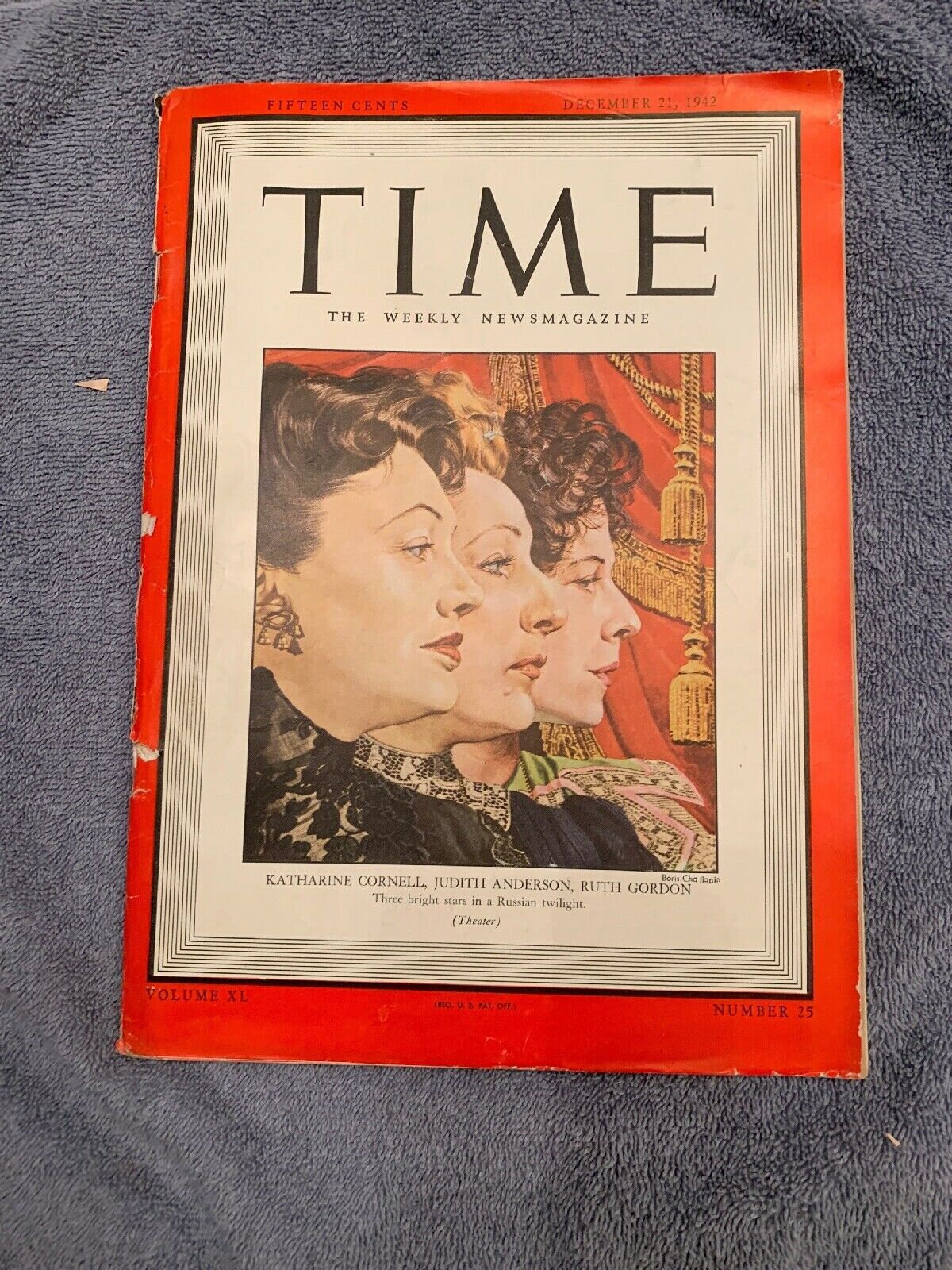 Vintage Time Magazine Diciembre21 1942 Katharine Judith y Etsy