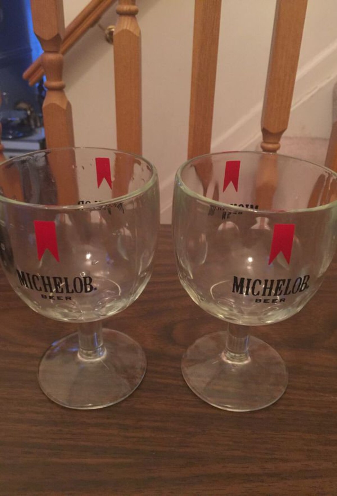 Vintage Beer Goblet Michelob Brand Glassware Etsy