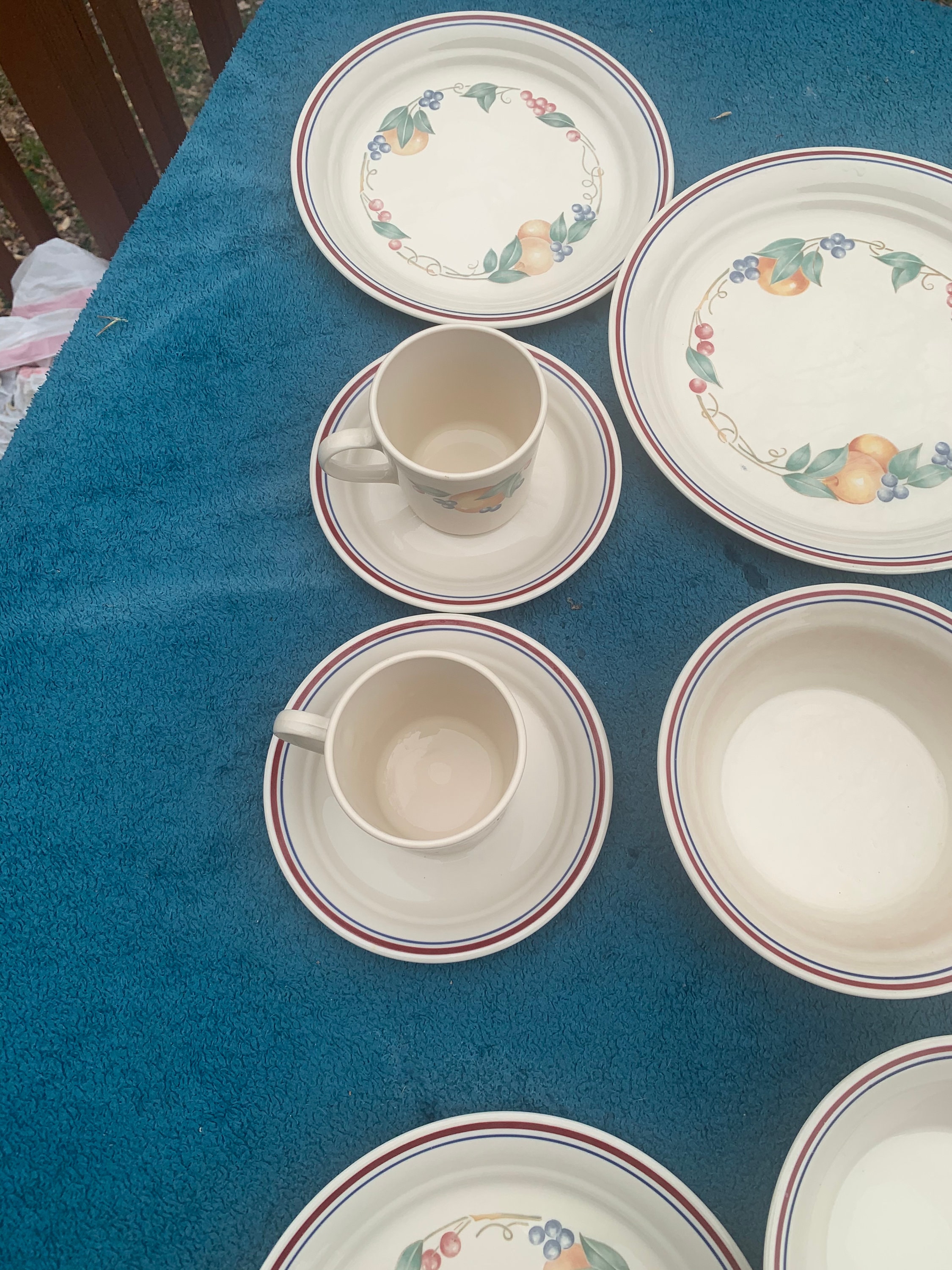 Vintage Corelle Abundance 20 Piece Dinnerware Set Etsy