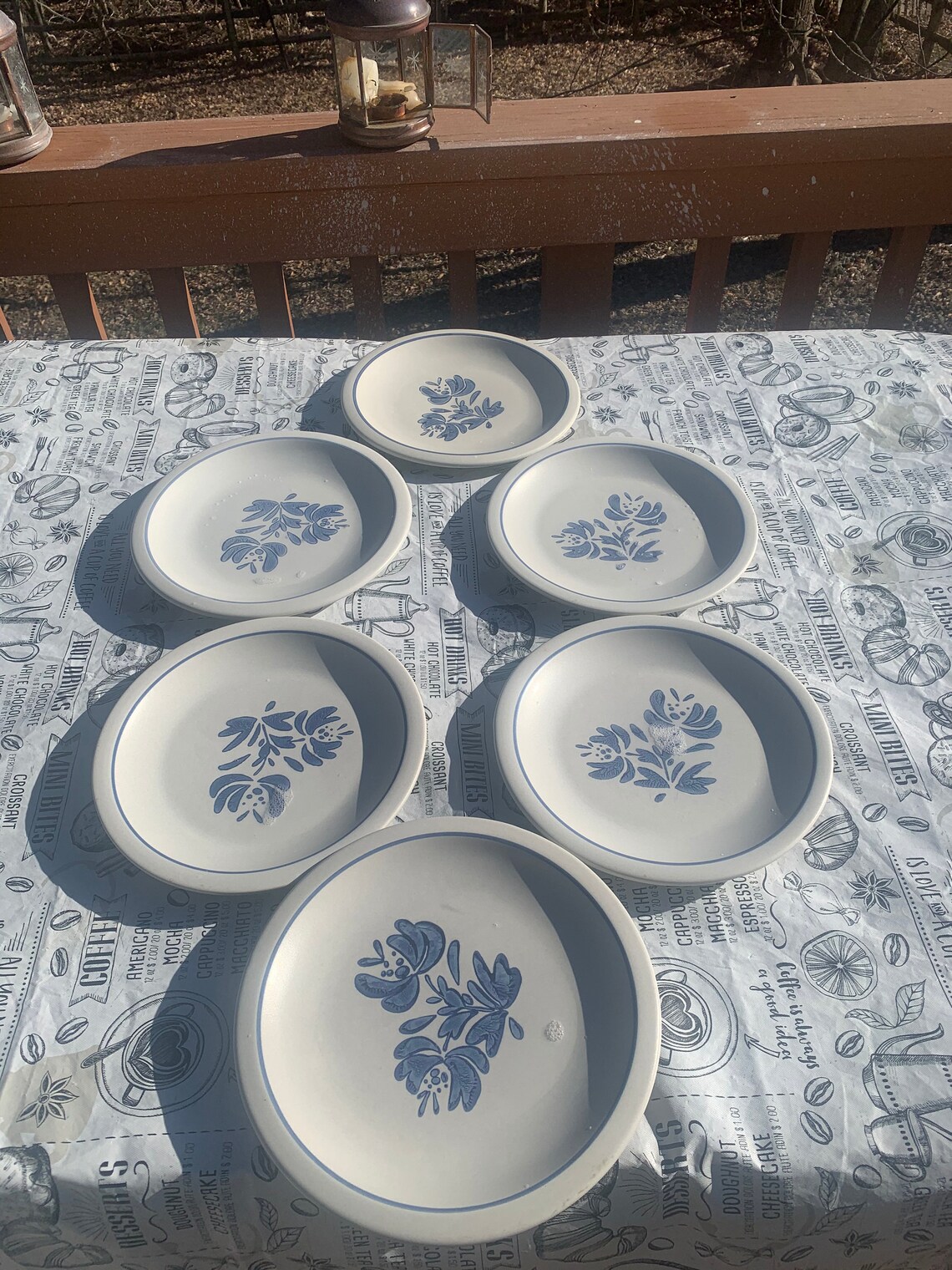 Vintage Pfaltzgraff Yorktowne Set of 6 Dinner Plates Etsy