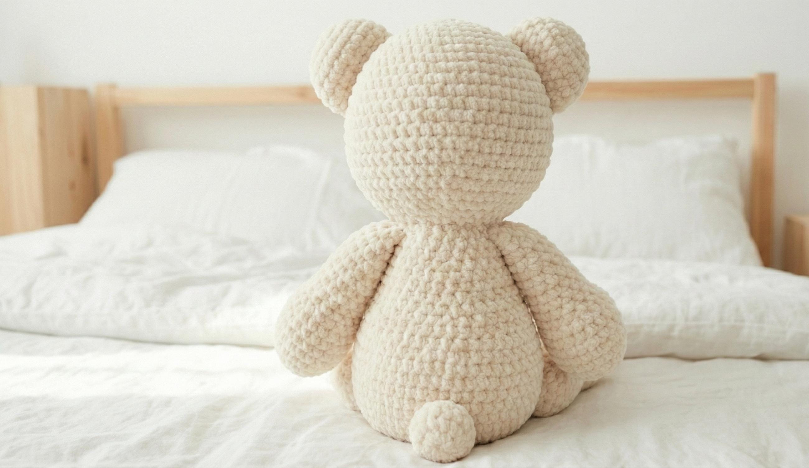 Giant Teddy Bear Crochet Pattern Chunky Chenille Amigurumi Plush ...