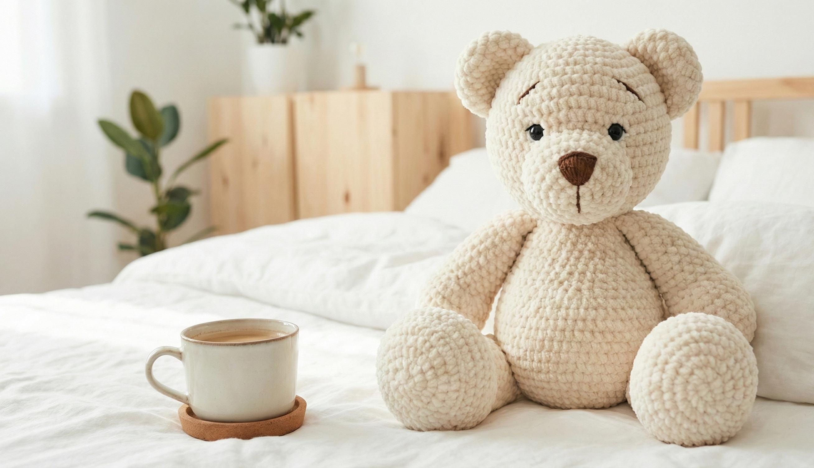 Giant Teddy Bear Crochet Pattern Chunky Chenille Amigurumi Plush ...