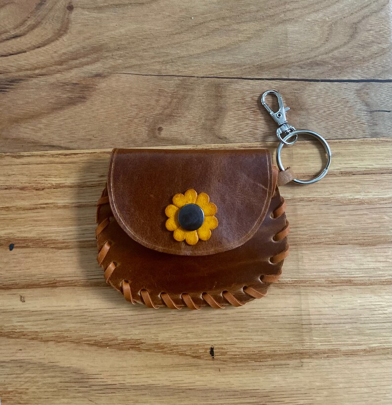 Handmade Veg Tan Coin Pouch