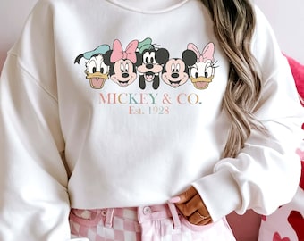 Retro Disney Mickey and Co Sweatshirt, Retro Disney Shirt, Disney Mickey Shirt, Disney Friends Sweatshirt, Disney Gifts