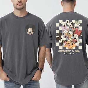 Comfort Colors® Retro Mickey & Co 1928 Comfort Colors shirt, Disneyland T-shirt, Daisy Donald Goofy, shirt Mickey en vrienden familie, Disney cadeau