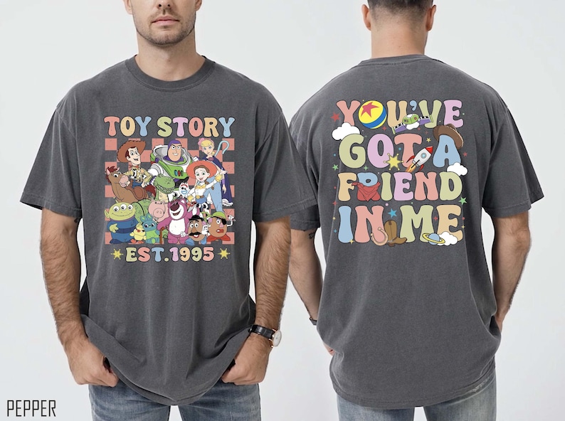 Koszulka Comfort Colors® Toy Story, Koszulka Disney World Toy Story, Koszulka Youve Got a Friend in Me, Koszulka Animal Kingdom Disneyland Family zdjęcie 1