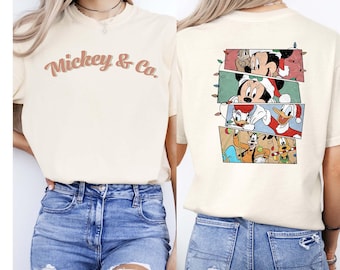 Retro Mickey and Friends Comfort Colors Shirt, Disneyland Tee