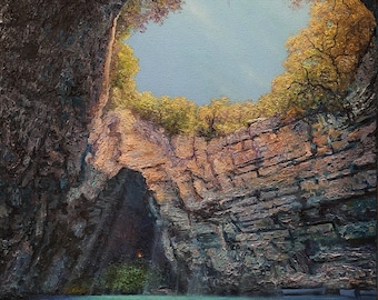 Custom Landscape Oil Painting on Canvas: Unique Wall Art