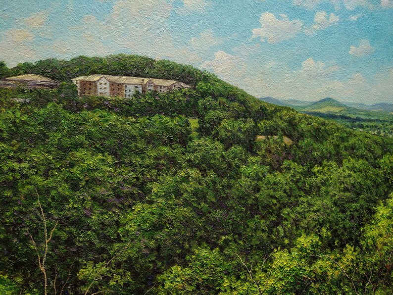 Landscape Oil Painting From Photo Commission Landscape Etsy