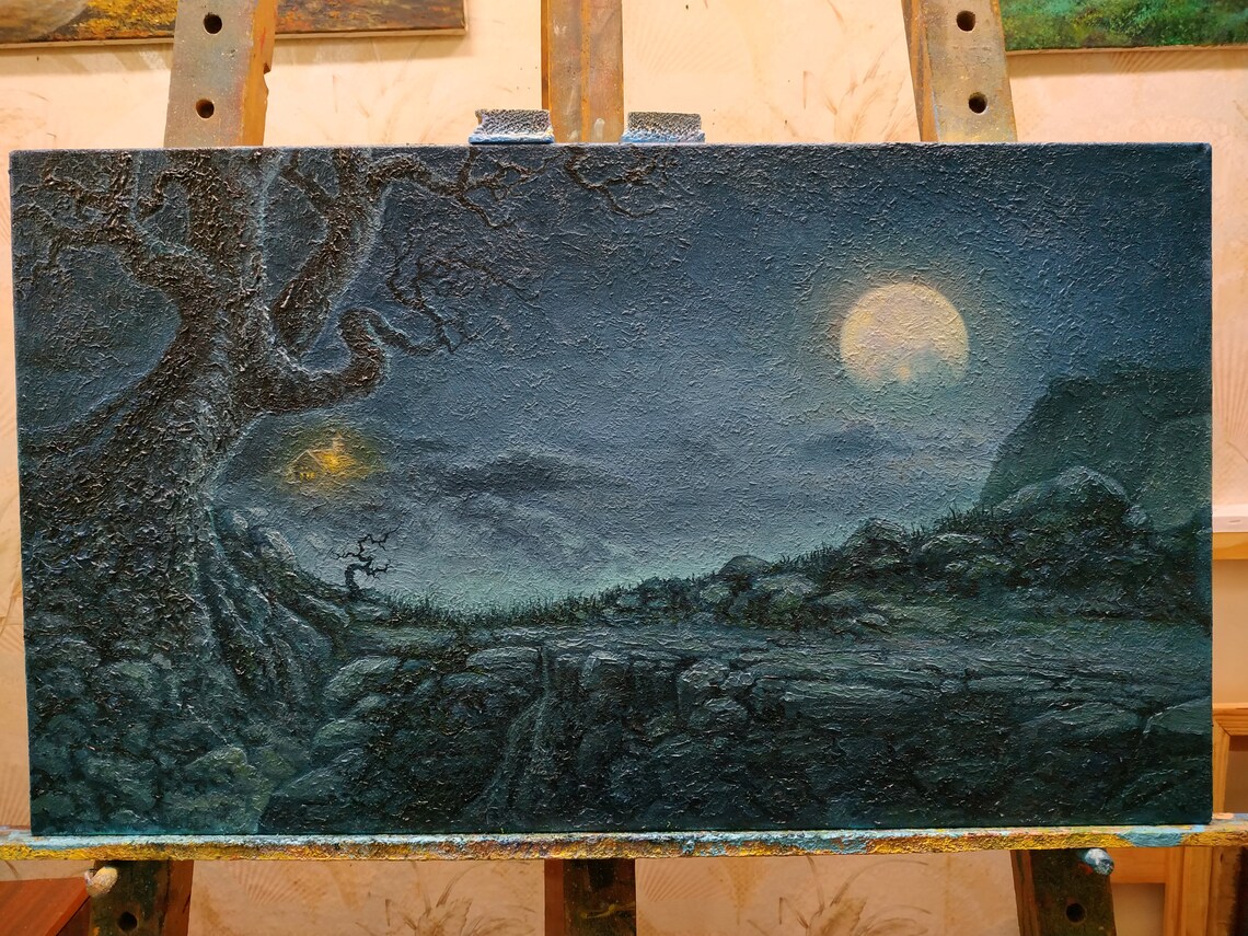 Commission Oil Painting on Canvas Landscape Oil Painting From Etsy