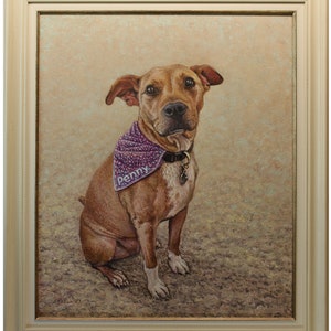 Custom Oil Pet Portrait: Commission Dog Painting, Handmade Art