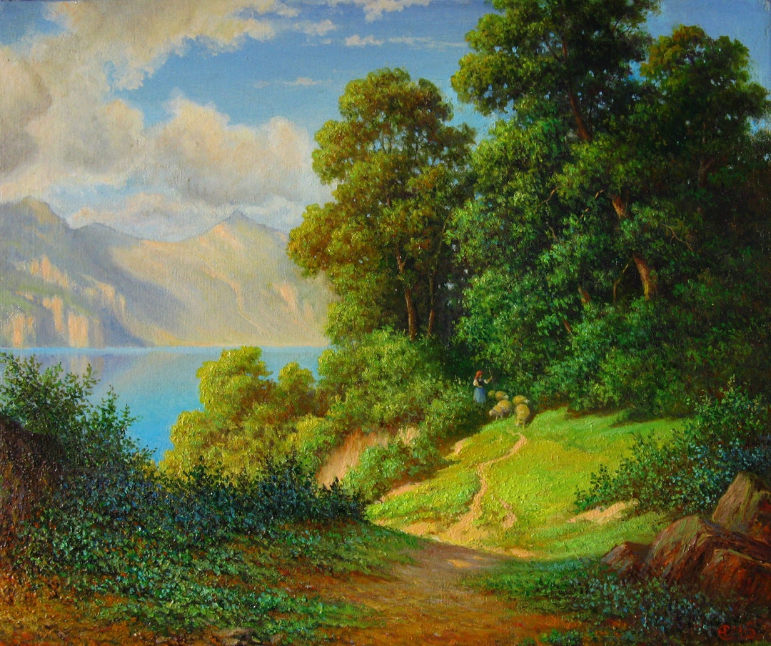 Custom Landscape Oil Painting on Canvas: Handmade Art - Etsy