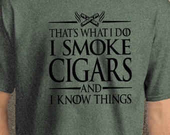 Mens I Just Want To Sip My Cognac And Smoke My Cigars Smoker T-Shirt