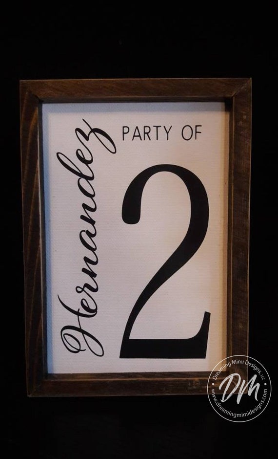 Party of Sign Reverse Canvas Wall Gallery Item Baby 