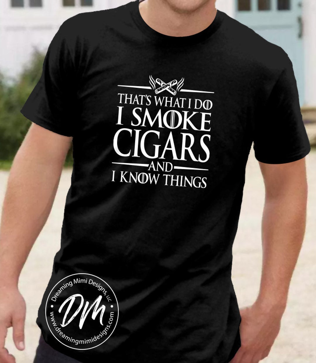 T-shirt Humoristique I Love Cigars - Homme, Coton, Coupe Regular, Multicolore, Neuf Avec étiquettes