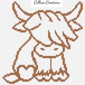 C2C Highland Cow by Cullum Creations