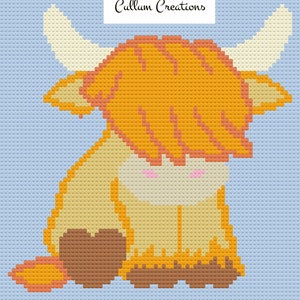 C2C Highland Cow by Cullum Creations