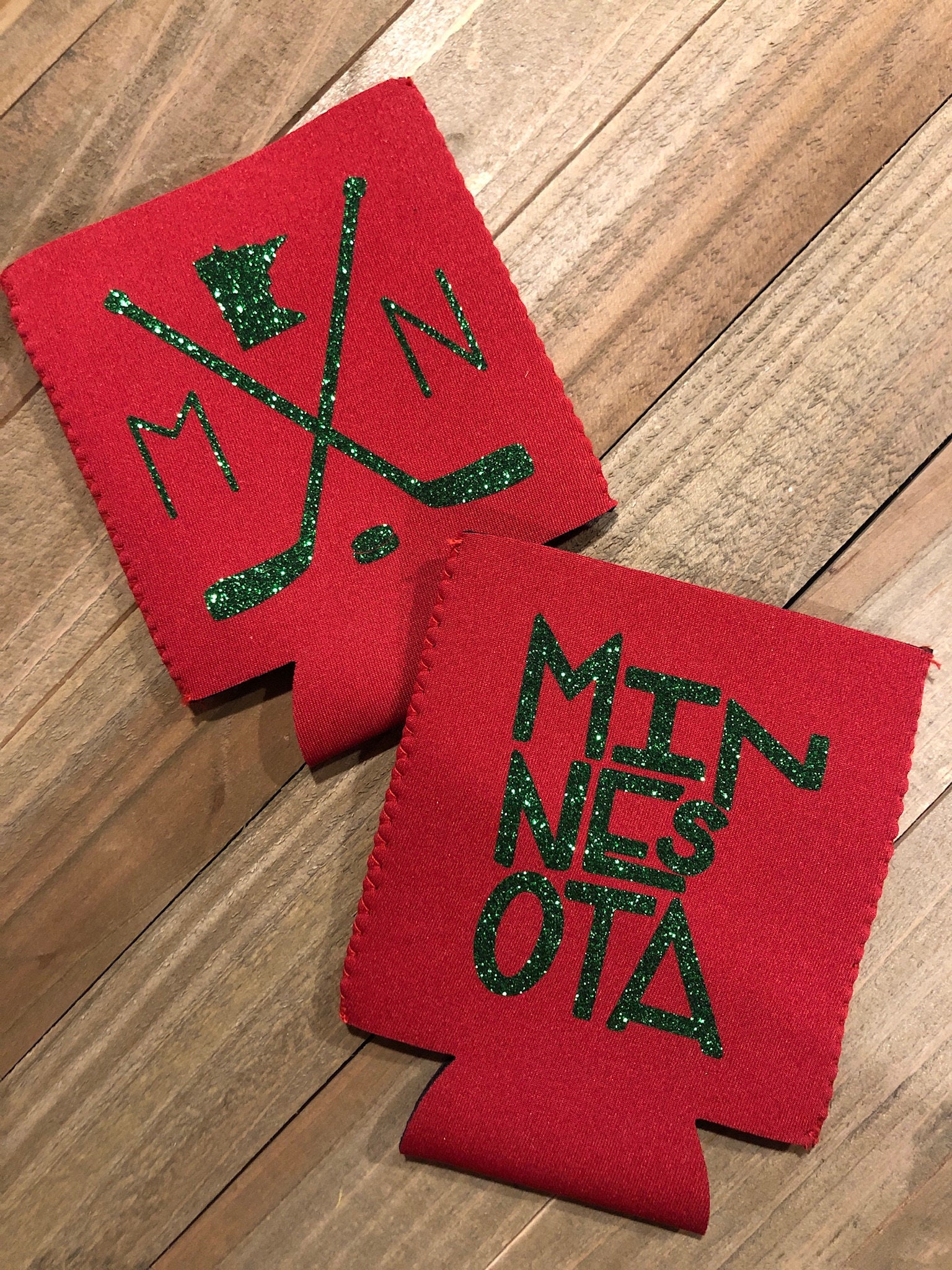 MN Hockey Koozie Etsy